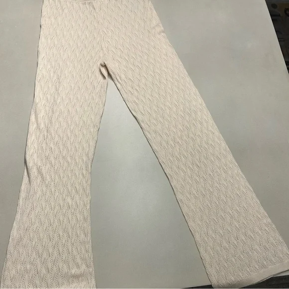 Selected Femme Cream Knit Pants , Size M NWT - Picture 5 of 15